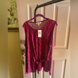 NWT Michael Kors tank with belt Sz 2x